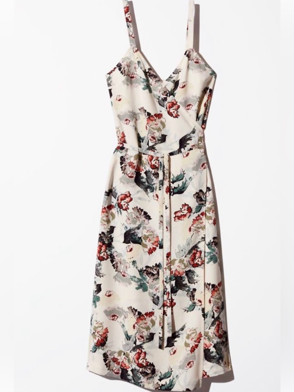 Wilfred Astere Ivory Floral Wrap Dress